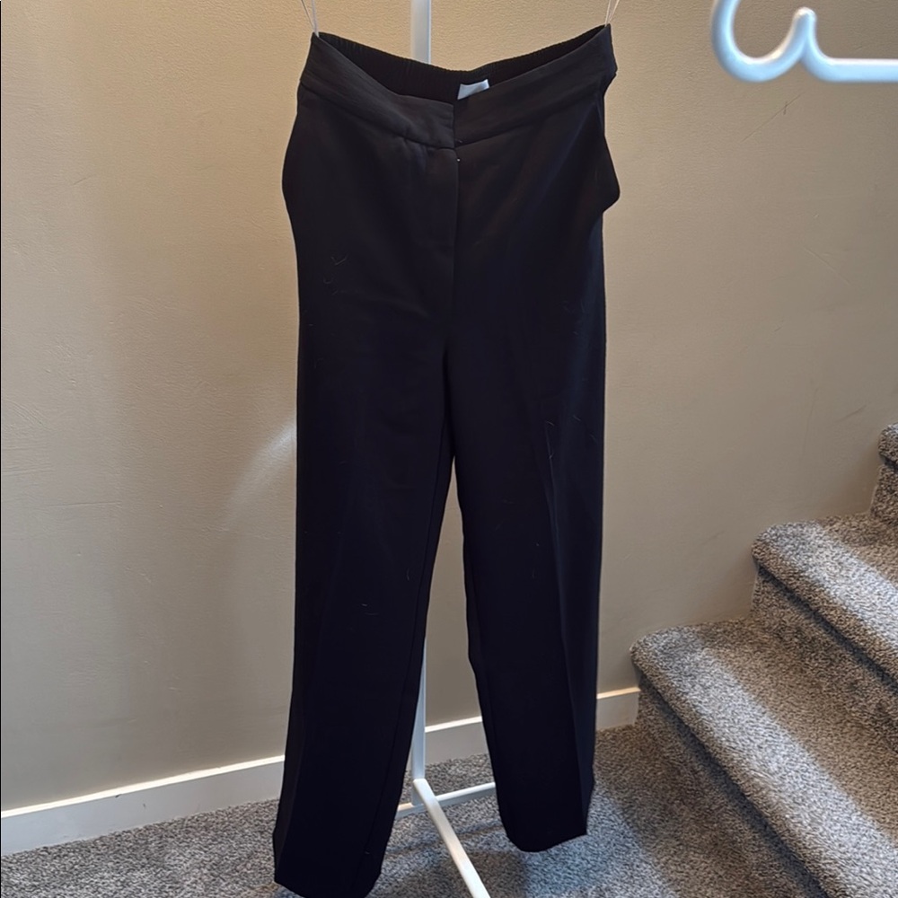 Wilfred Black Straight Leg Pants High Waist
